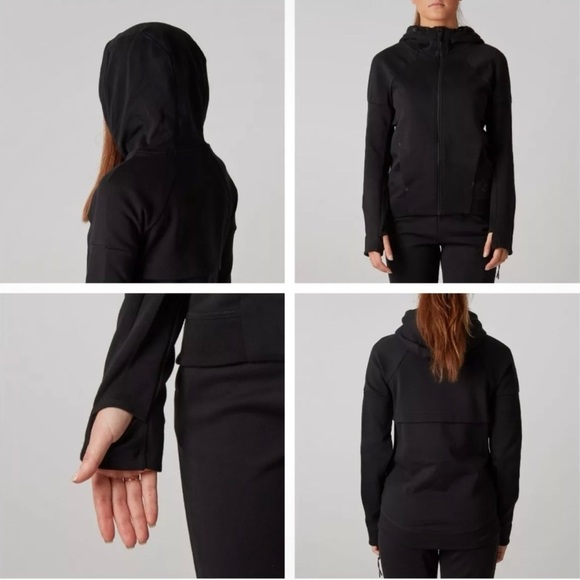 Nike Tech Fleece FZ Hoodie Black Women's large - Picture 1 of 8